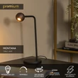 Veioza Lucide MONTANA metal, negru, maro, LED, 5W, 390lm, 2700K - 68500/05/96