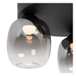 Plafoniera Lucide TAMINO metal, sticla, negru, fumuriu, LED, 5.6W, 500lm, 3000K - 74119/15/30