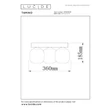 Plafoniera Lucide TAMINO metal, sticla, negru, fumuriu, LED, 5.6W, 500lm, 3000K - 74119/15/30