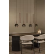 Pendul Lucide JASMINE metal, sticla, cupru, fumuriu, LED, 4W, 360lm, 2200K-3300K - 74420/07/65