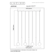 Pendul Lucide JASMINE metal, sticla, cupru, fumuriu, LED, 4W, 360lm, 2200K-3300K - 74420/07/65