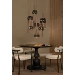 Pendul Lucide JASMINE metal, sticla, cupru, fumuriu, LED, 4.5W, 292lm, 2200K-3300K - 74420/12/65