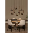 Pendul Lucide JASMINE metal, sticla, cupru, fumuriu, LED, 4.4W, 360lm, 2200K-3300K - 74420/14/65