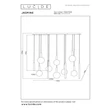 Pendul Lucide JASMINE metal, sticla, cupru, fumuriu, LED, 4.4W, 360lm, 2200K-3300K - 74420/14/65