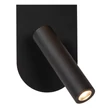 Aplica de perete Lucide KELLY metal,sticla,negru,opal,LED+G9,3000K,3.5W,163Lm - 77287/05/30