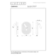 Aplica de perete Lucide CARMINO lemn, metal, verde, LED, 9.8W+2.8W, 590lm+220lm, 2700K - 77292/12/33