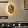 Aplica de perete Lucide CARMINO lemn, metal, maro, LED, 9.8W+2.8W, 590lm+220lm, 2700K - 77292/12/41