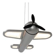 Pendul, lampa copii Lucide FOKKER metal, gri, LED, 28W, 1400lm, 2500K - 77490/26/15