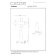 Pendul, lampa copii Lucide FOKKER metal, gri, LED, 28W, 1400lm, 2500K - 77490/26/15