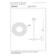 Pendul Lucide CARMINO metal, lemn, negru, maro, LED, 8W, 700lm, 2700K - 77492/07/41