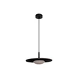 Pendul Lucide CARMINO metal, lemn, negru, maro, LED, 8W, 700lm, 2700K - 77492/07/41