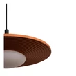 Pendul Lucide CARMINO metal, lemn, negru, portocaliu, LED, 8W, 700lm, 2700K - 77492/07/55