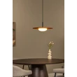 Pendul Lucide CARMINO metal, lemn, negru, portocaliu, LED, 8W, 700lm, 2700K - 77492/07/55