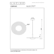 Pendul Lucide CARMINO metal, lemn, negru, portocaliu, LED, 8W, 700lm, 2700K - 77492/07/55