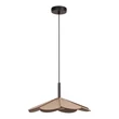 Pendul Lucide BLOMSTER metal, lemn, negru, maro, LED, 9W, 570lm, 2700K - 77493/07/41