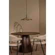 Pendul Lucide BLOMSTER metal, lemn, negru, maro, LED, 9W, 570lm, 2700K - 77493/07/41