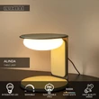 Veioza Lucide ALINDA lemn, sticla, verde, opal, LED, 9W, 440lm, 3000K - 77591/15/33