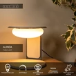 Veioza Lucide ALINDA lemn, sticla, maro, opal, LED, 9W, 440lm, 3000K - 77591/15/41