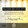 Plafoniera Lucide LOKERO metal, negru, LED, 60W, 2000lm, 2700K-4000K - 78101/60/30