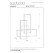 Plafoniera Lucide LOKERO metal, negru, LED, 60W, 2000lm, 2700K-4000K - 78101/60/30