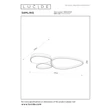 Plafoniera Lucide SAMLING metal, bej, LED, 30W, 1700lm, 2700K-4000K - 78102/30/41