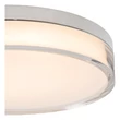Plafoniera pentru baie Lucide PLANO metal, acril, crom, opal, LED, 16W, 1200lm, 2700K-4000K, IP44 - 78151/18/61