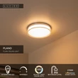 Plafoniera pentru baie Lucide PLANO metal, acril, crom, opal, LED, 16W, 1200lm, 2700K-4000K, IP44 - 78151/18/61