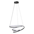 Pendul Lucide ESPIRAL metal, negru, LED, 40W, 2500lm, 2700K-4000K - 78403/40/30