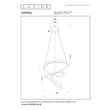 Pendul Lucide ESPIRAL metal, maro, LED, 40W, 2500lm, 2700K-4000K - 78403/40/41