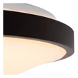 Plafoniera pentru baie Lucide DASHER metal, acril, negru, alb, LED, 2700K, 18W, 1150lm, IP44 - 79110/35/30