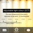 Plafoniera pentru baie Lucide OLSON plastic, alb, LED, 24W, 1800lm, 3000K-6500K, IP44 - 79190/24/61