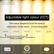 Plafoniera pentru baie Lucide OLSON plastic, alb, LED, 36W, 2500lm, 3000K-6500K, IP44 - 79190/36/61