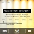 Plafoniera pentru baie Lucide OLSON plastic, alb, LED, 45W, 3100lm, 3000K-6500K, IP44 - 79190/45/61