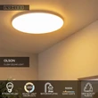 Plafoniera pentru baie Lucide OLSON plastic, alb, LED, 45W, 3100lm, 3000K-6500K, IP44 - 79190/45/61