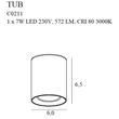 TUB - Maxlight-C0211 - Plafoniera