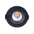 Spot incastrabil Maxlight CYKLOP metal, acril, negru, transparent, LED, 12W, 900lm, 3000K, IP65 - H0095-3000K