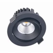 Spot incastrabil Maxlight CYKLOP metal, acril, negru, transparent, LED, 12W, 900lm, 3000K, IP65 - H0095-3000K