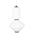 Pendul Maxlight AKIKO metal, sticla, alb, negru, LED, 3000K, 16W, 1280lm - P0467