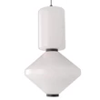 Pendul Maxlight AKIKO metal, sticla, alb, negru, LED, 3000K, 16W, 1280lm - P0467