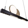 Pendul Maxlight MOMO metal, acril, negru, auriu, LED, 35W, 3010lm, 3000K - P0487