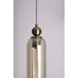 Pendul Maxlight CAMPANILA metal, sticla, alama, transparent, E27 - P0510
