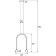 Pendul Maxlight ENIGMA metal, sticla, auriu, alb, LED, 3000K, 4W, 352lm - P0514