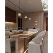 Pendul Maxlight LIPARI metal, acril, auriu, transparent, LED, 6W, 524lm, 3000K - P0542