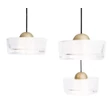 Pendul Maxlight LIPARI metal, acril, auriu, transparent, LED, 22W, 1728lm, 3000K - P0543