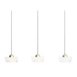 Pendul Maxlight LIPARI metal, acril, auriu, transparent, LED, 22W, 1610lm, 3000K - P0545