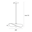 Pendul Maxlight NAP paie, maro, E27 - P0581
