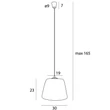 Pendul Maxlight POT paie, maro, E27 - P0582