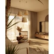 Pendul Maxlight POT paie, maro, E27 - P0582