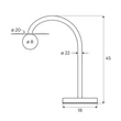 Veioza Maxlight ENIGMA metal, sticla, auriu, alb, LED, 3000K, 2W, 176lm - T0054