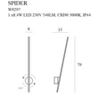 SPIDER - Maxlight-W0297 - Aplica de perete
